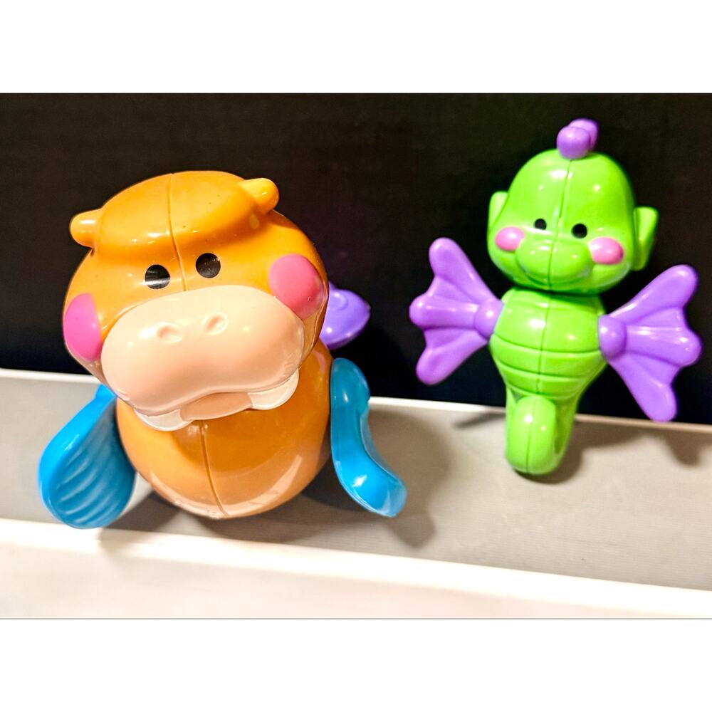 Fisher Price Tubtime Tug Boat replacement Amazing Animals Walrus & Seahorse